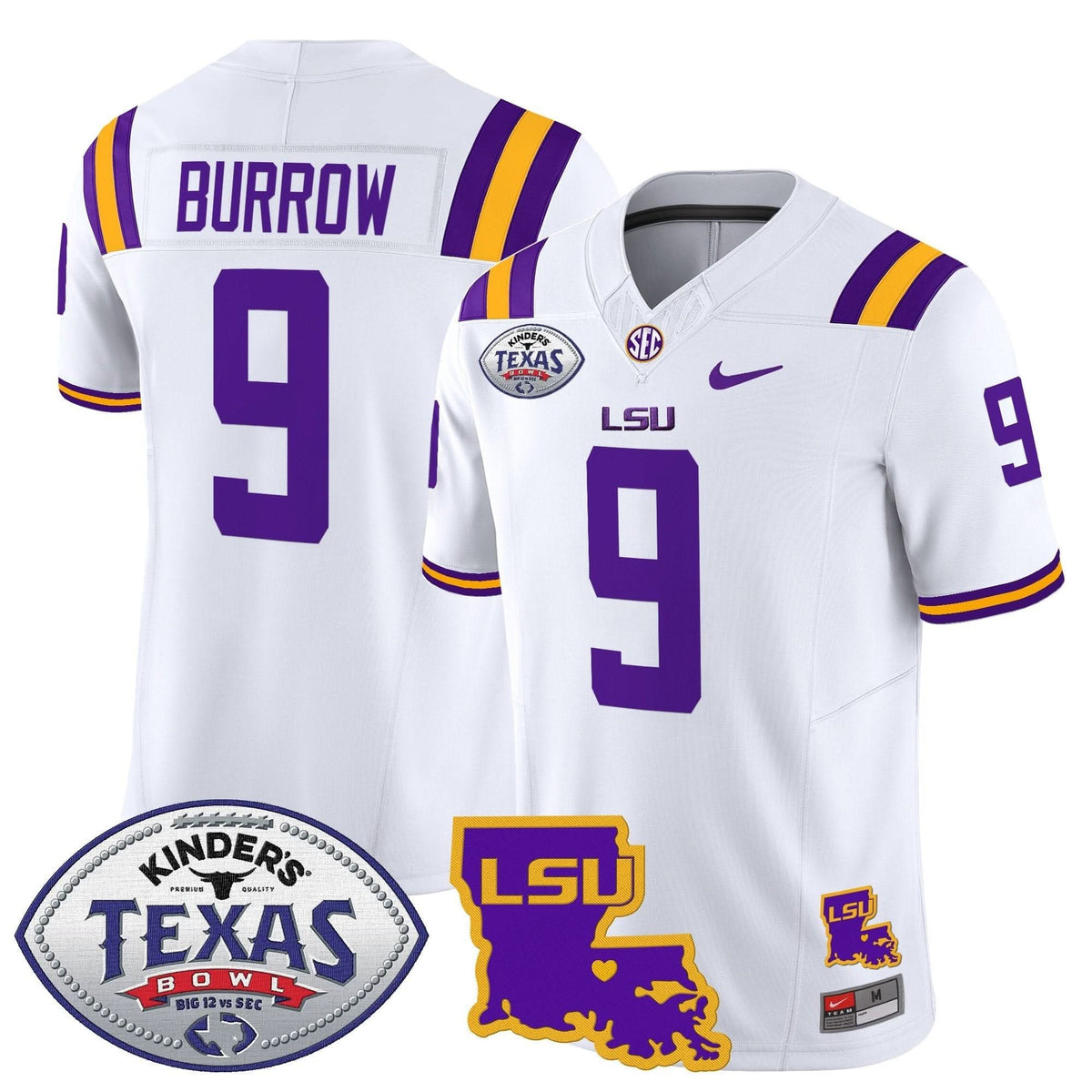 LSU 2024 Texas Bowl Patch Vapor Limited Jersey