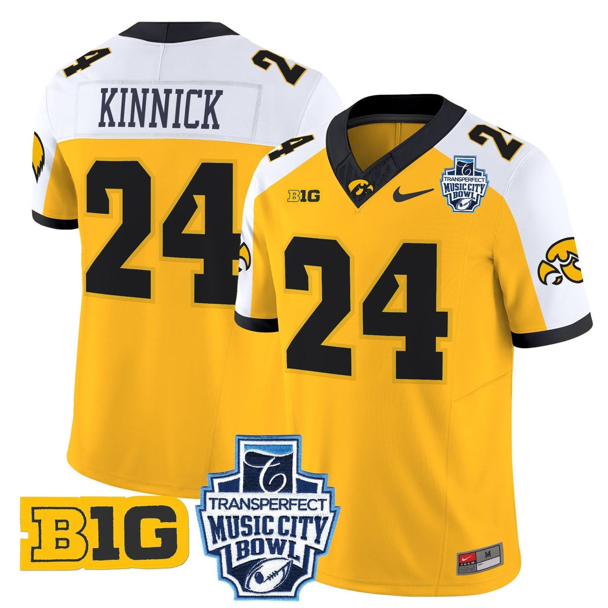 Iowa Hawkeyes 2024 Music City Bowl Vapor Limited Jersey