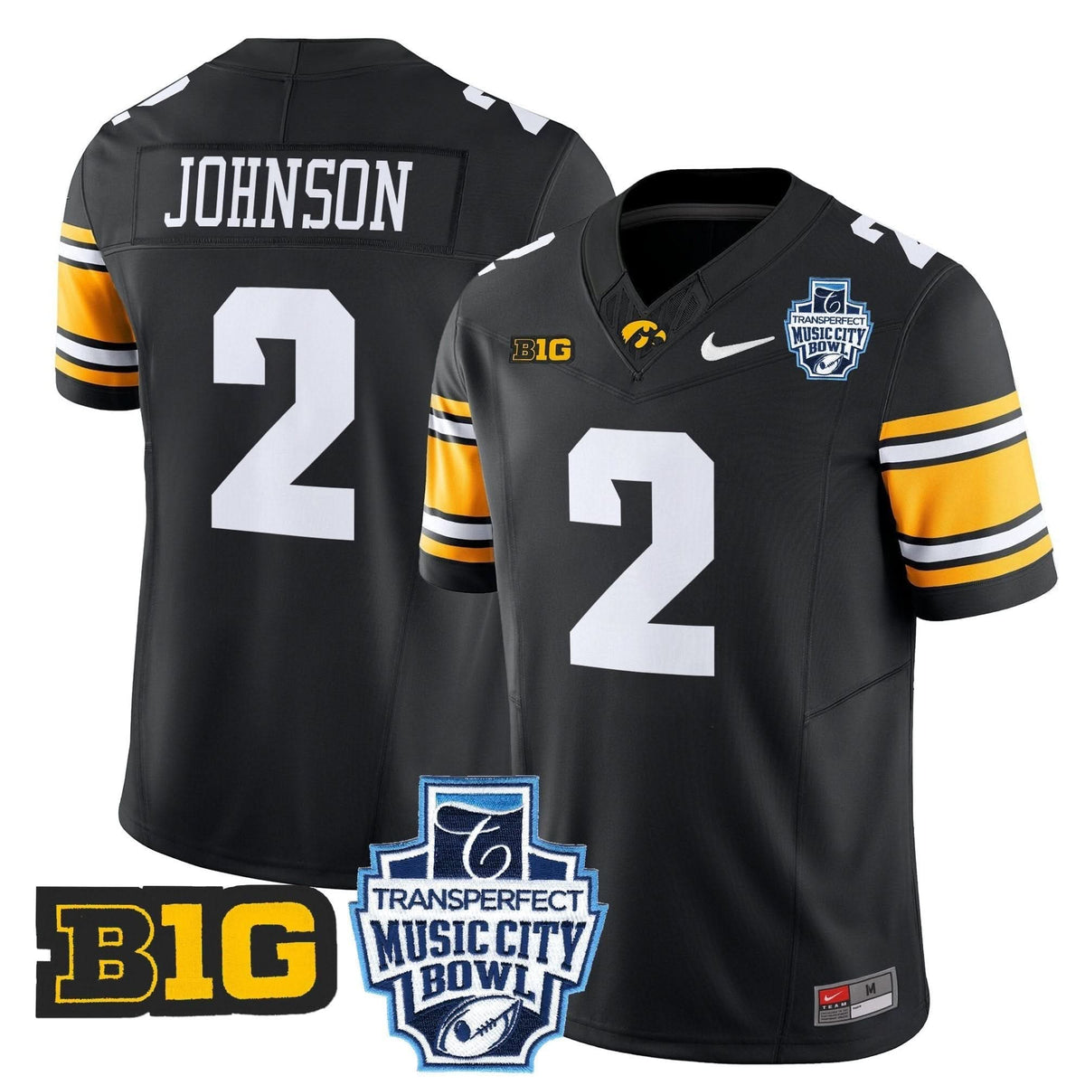 Iowa Hawkeyes 2024 Music City Bowl Vapor Limited Jersey
