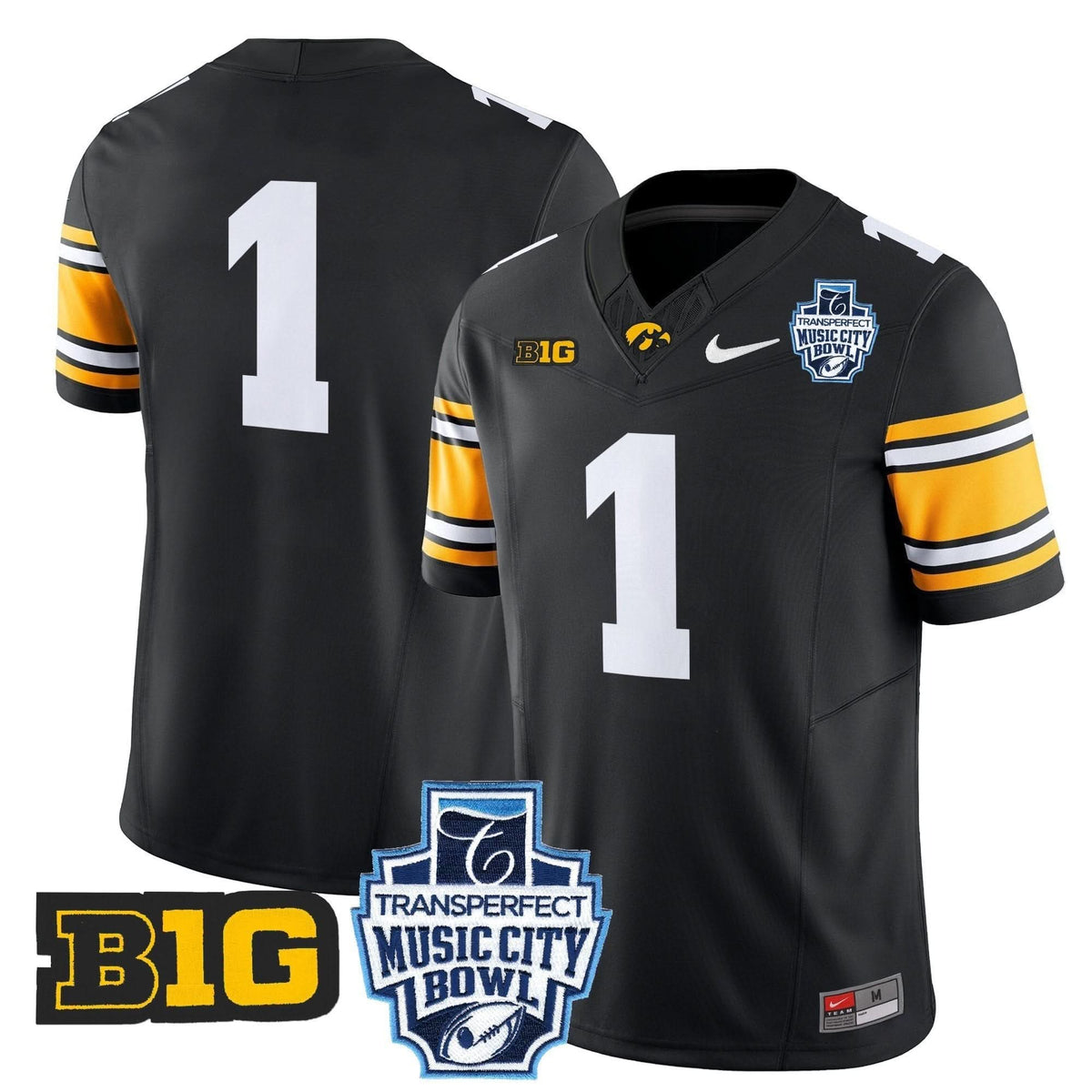 Iowa Hawkeyes 2024 Music City Bowl Vapor Limited Jersey