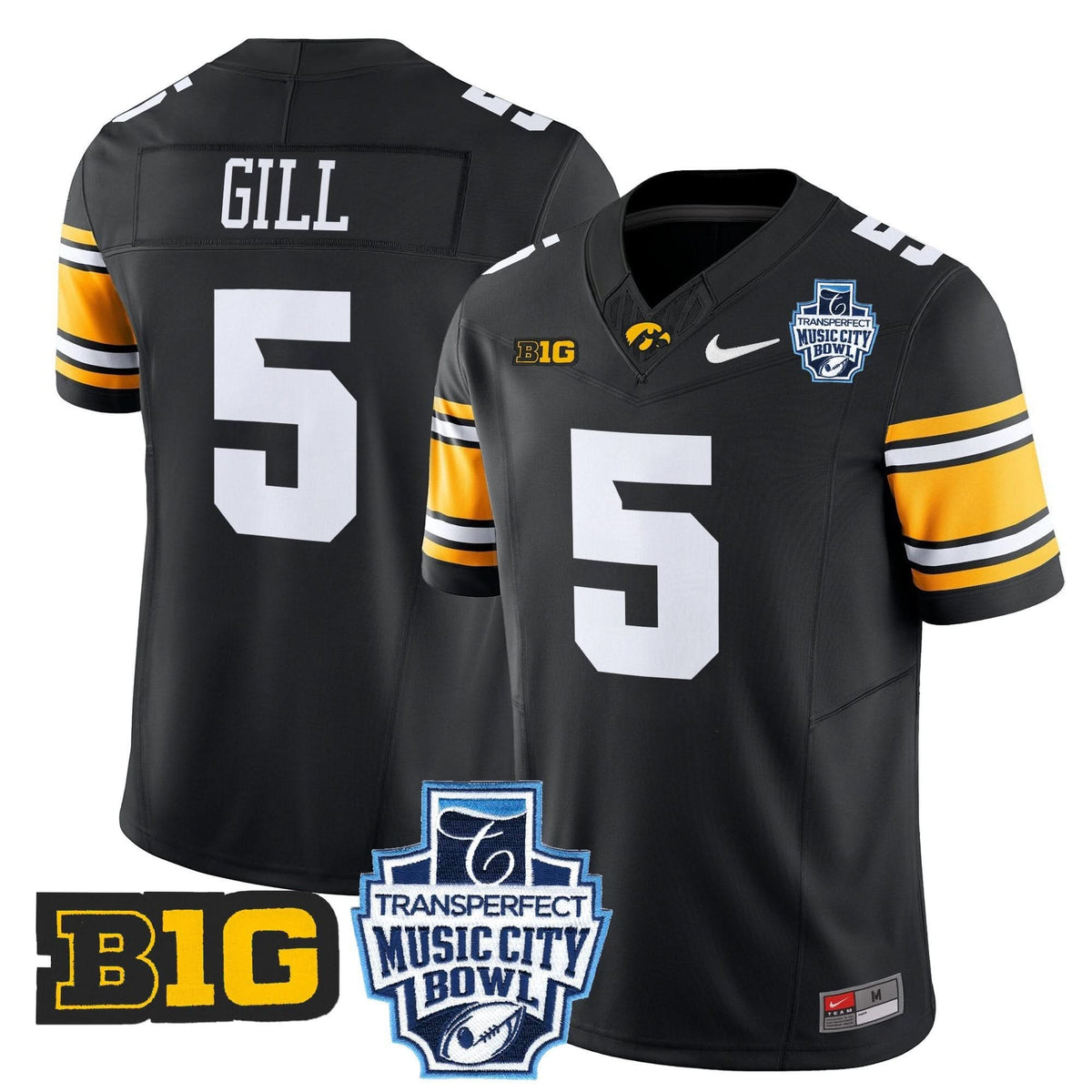 Iowa Hawkeyes 2024 Music City Bowl Vapor Limited Jersey