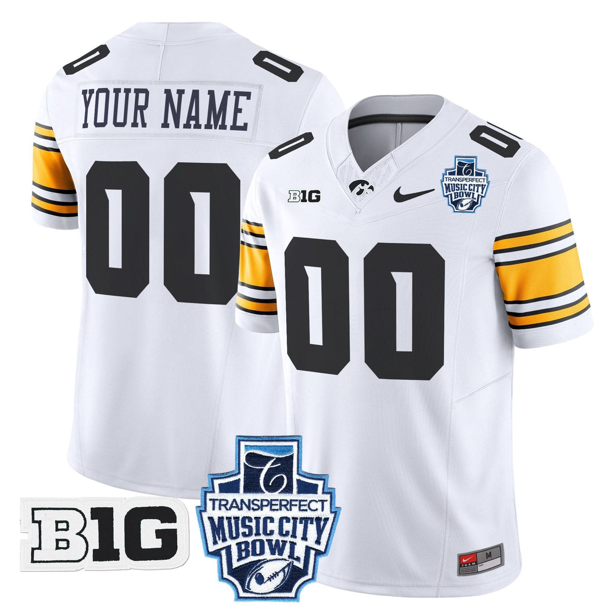 Iowa Hawkeyes 2024 Music City Bowl Vapor Limited Custom Jersey