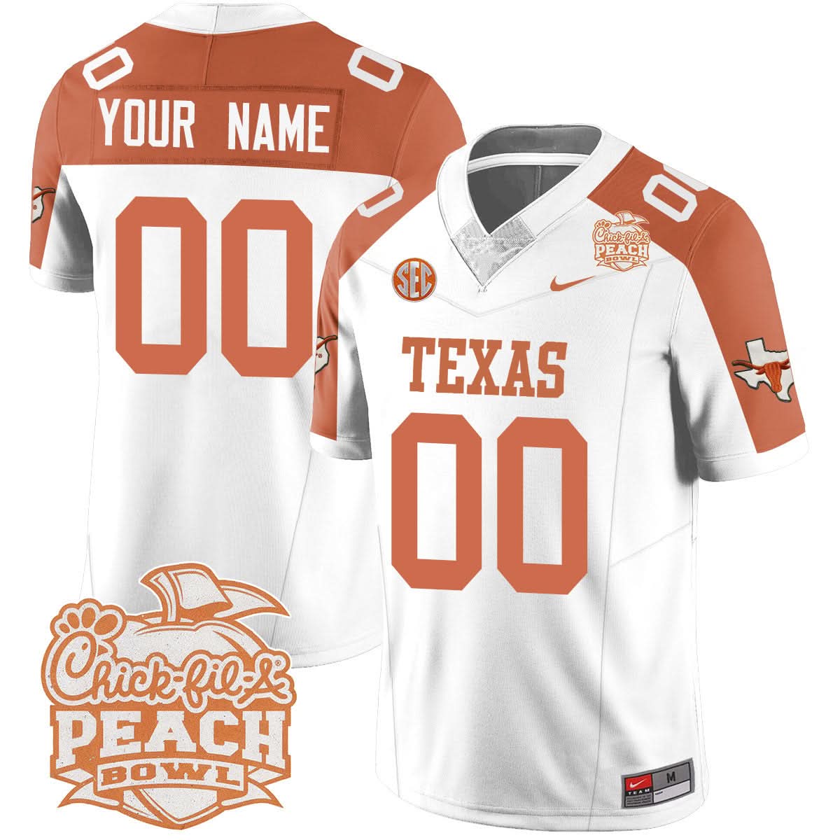 Custom TL 2024 Peach Bowl Jersey