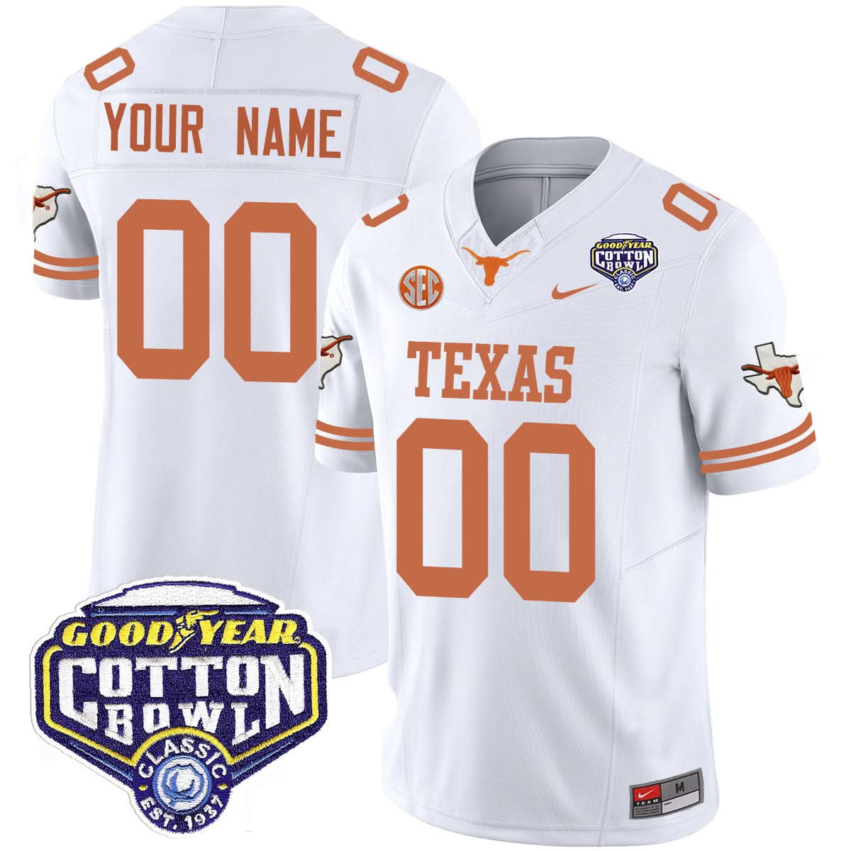 Custom TL 2024 Cotton Bowl Classic Jersey