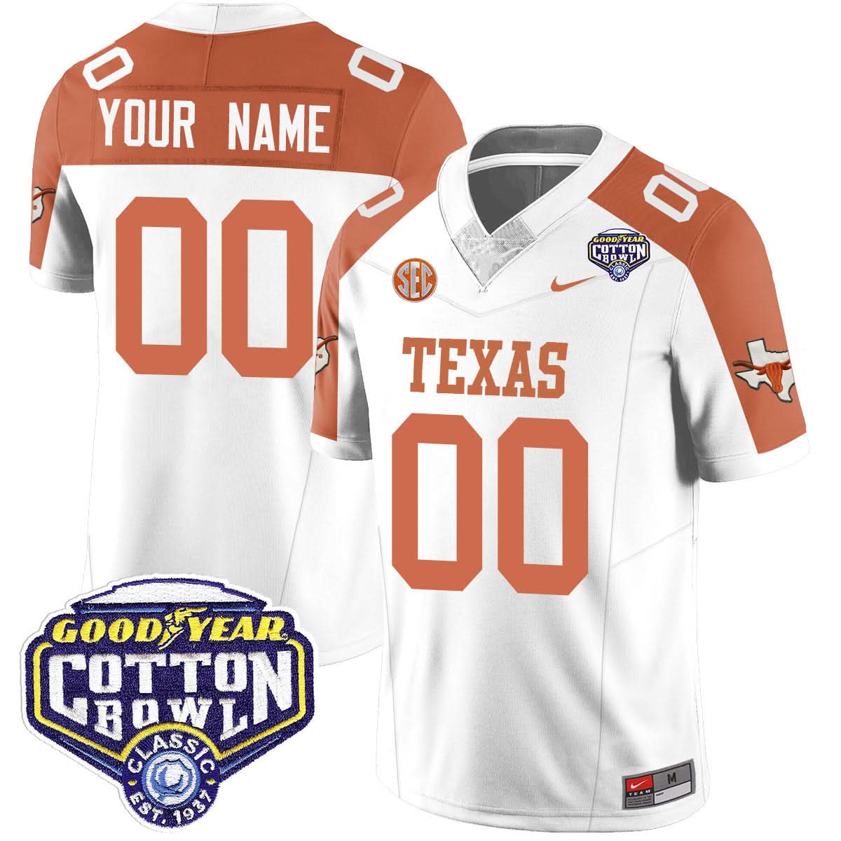 Custom TL 2024 Cotton Bowl Classic Jersey