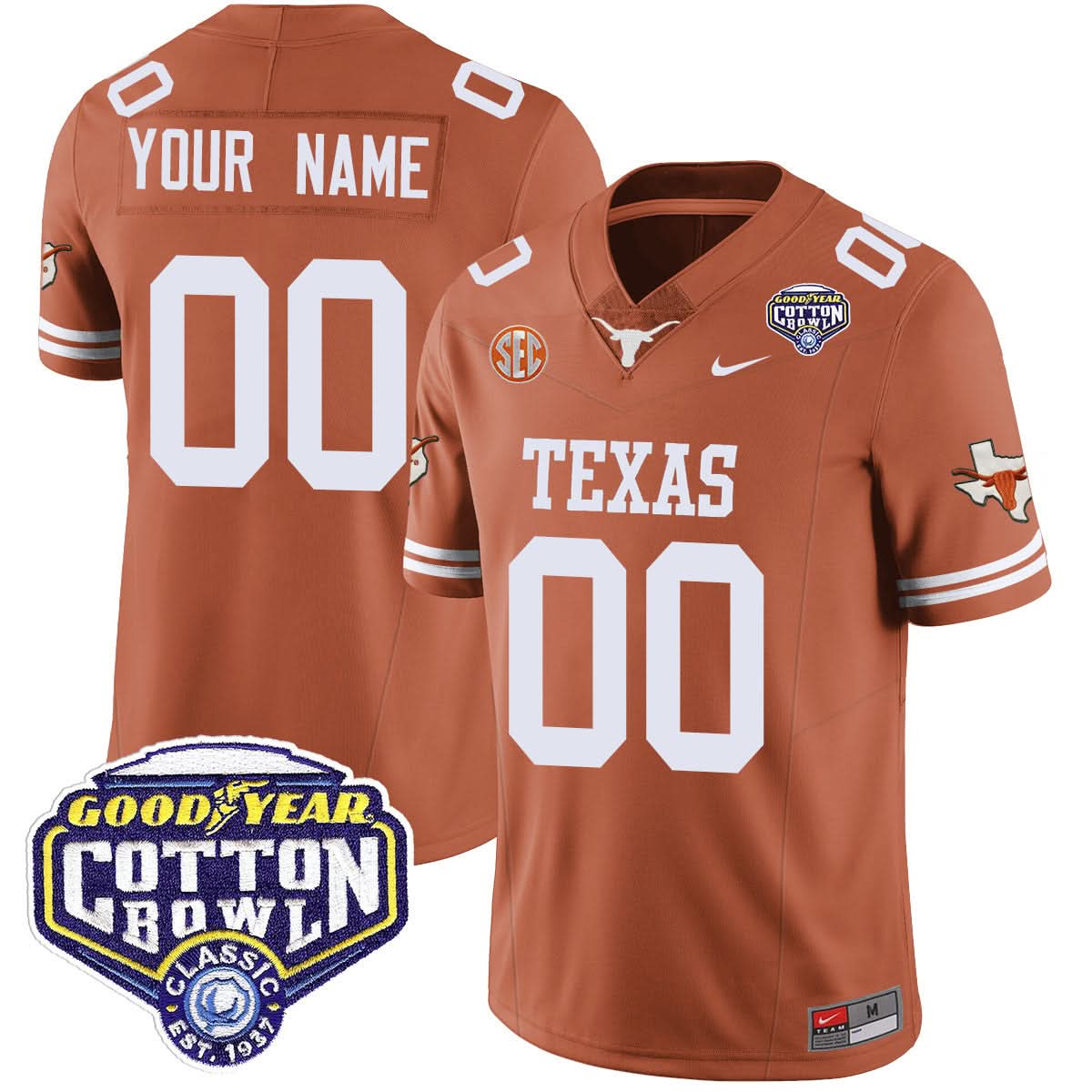 Custom TL 2024 Cotton Bowl Classic Jersey