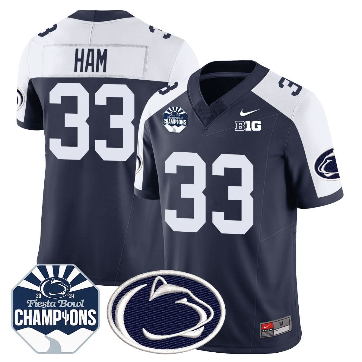 PSU 2024 Fiesta Bowl Champions Jersey