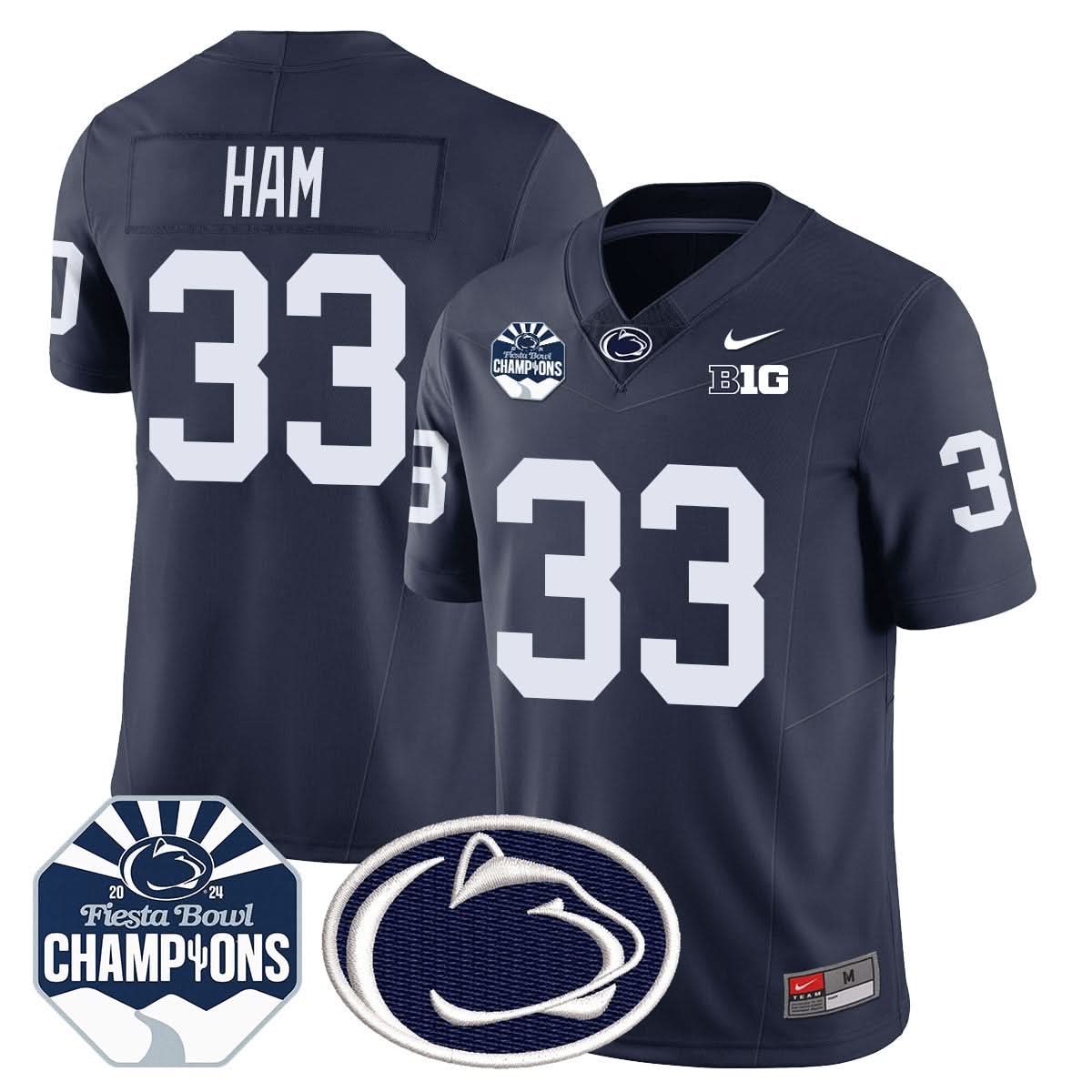 PSU 2024 Fiesta Bowl Champions Jersey