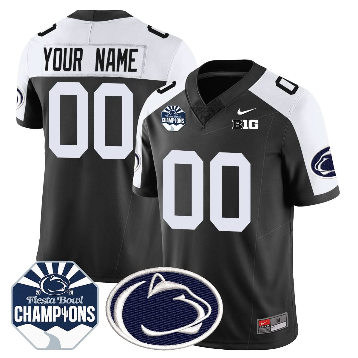 Custom Gender/Name PSU 2024 Fiesta Bowl Champions Jersey