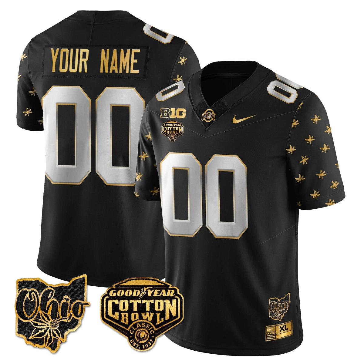 Custom Gender/Name OSB 2024 Cotton Bowl Classic Jersey Gold