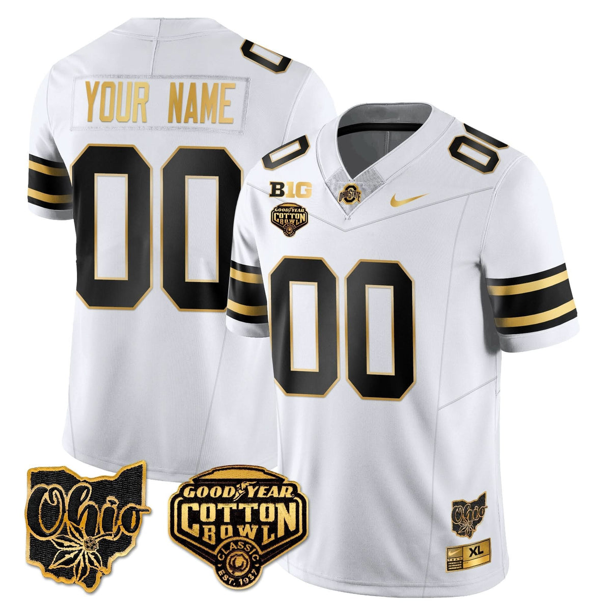 Custom Gender/Name OSB 2024 Cotton Bowl Classic Jersey Gold