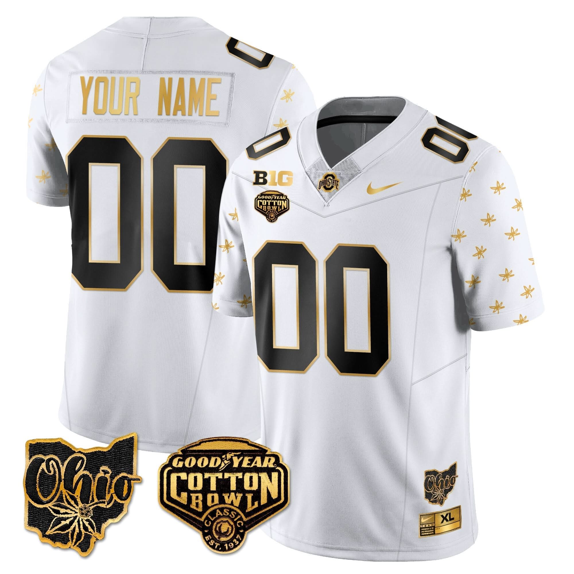 Custom Gender/Name OSB 2024 Cotton Bowl Classic Jersey Gold