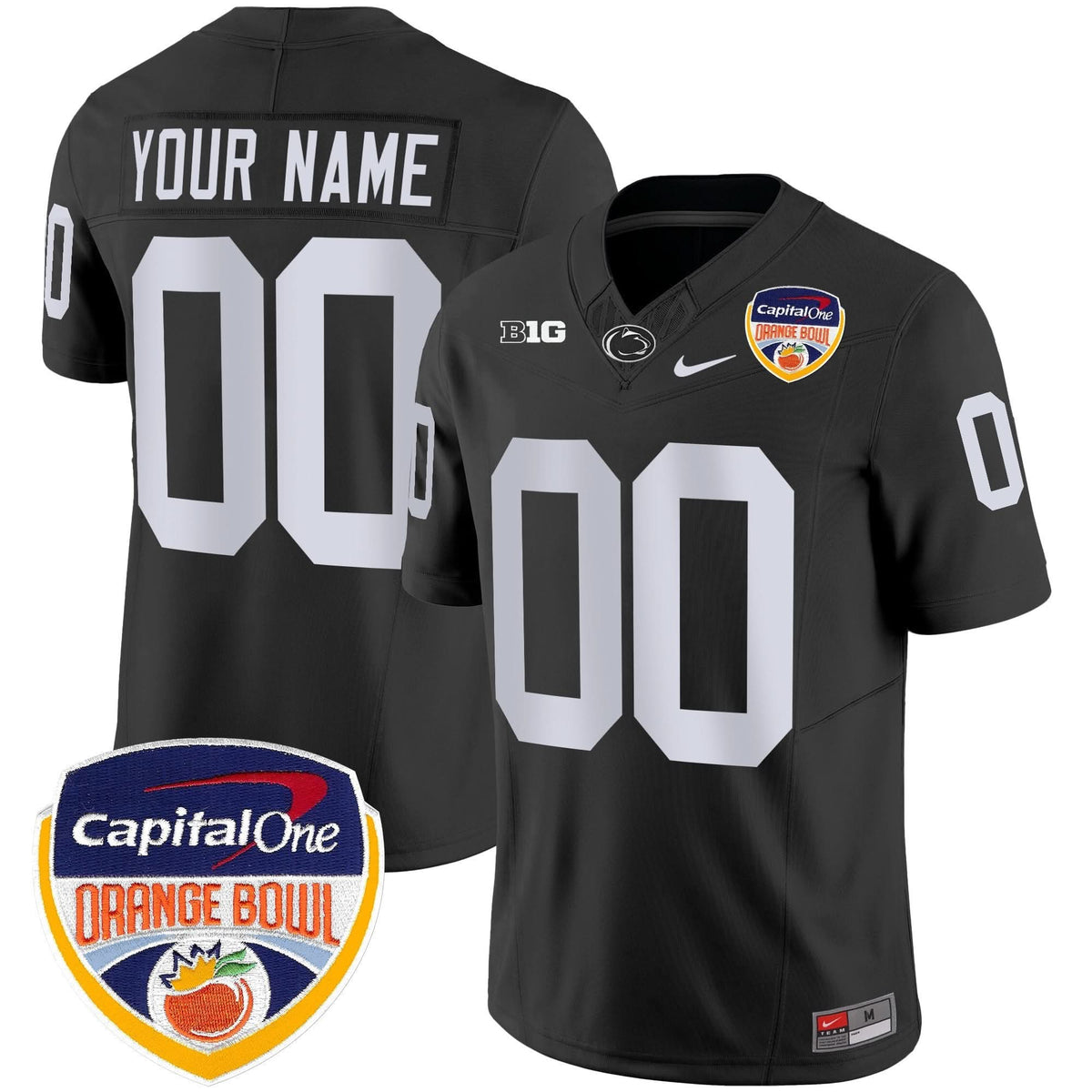 PSU Orange Bowl Patch Vapor Limited Custom Jersey
