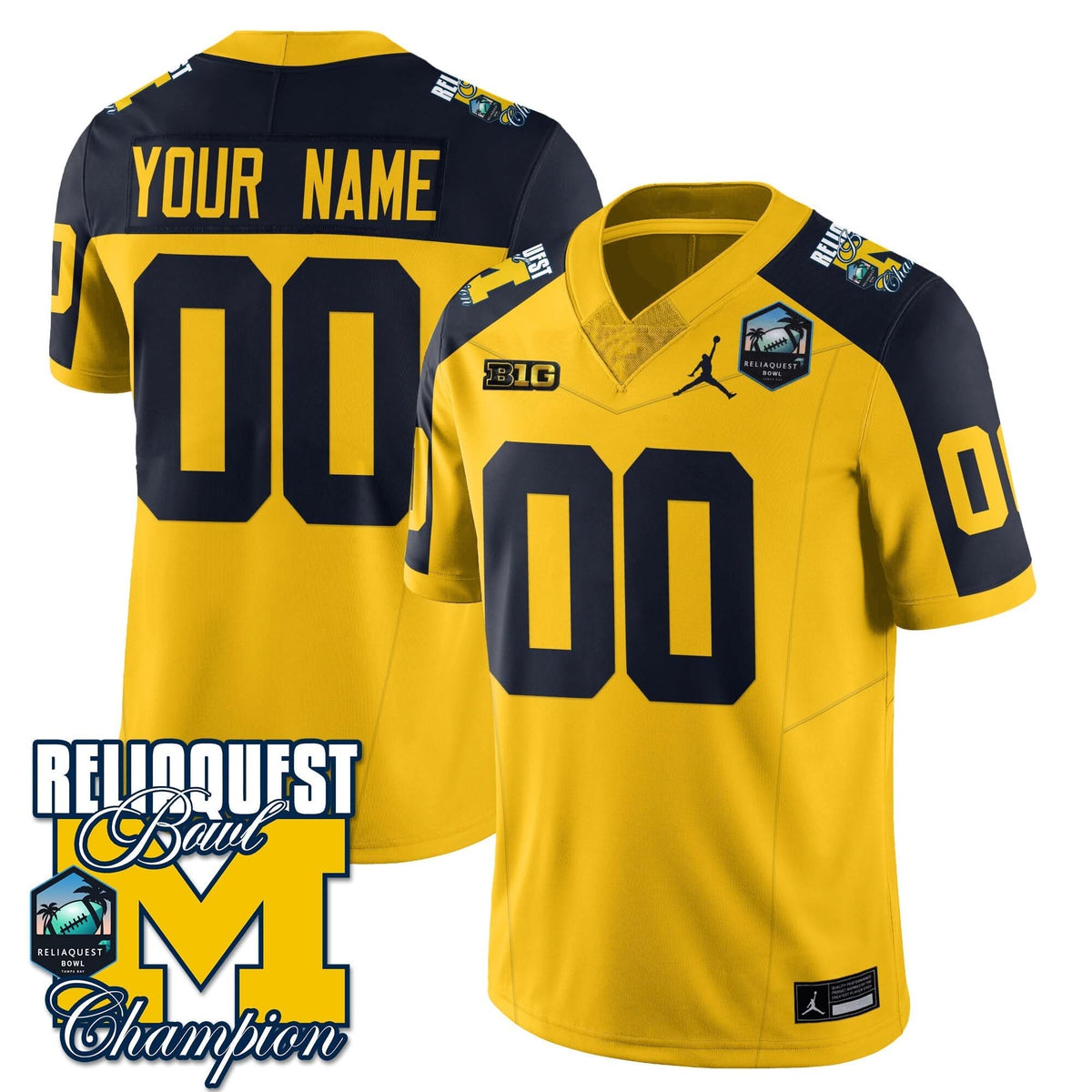 Custom Gender/Name MW 2024 ReliaQuest Bowl Champions Jersey