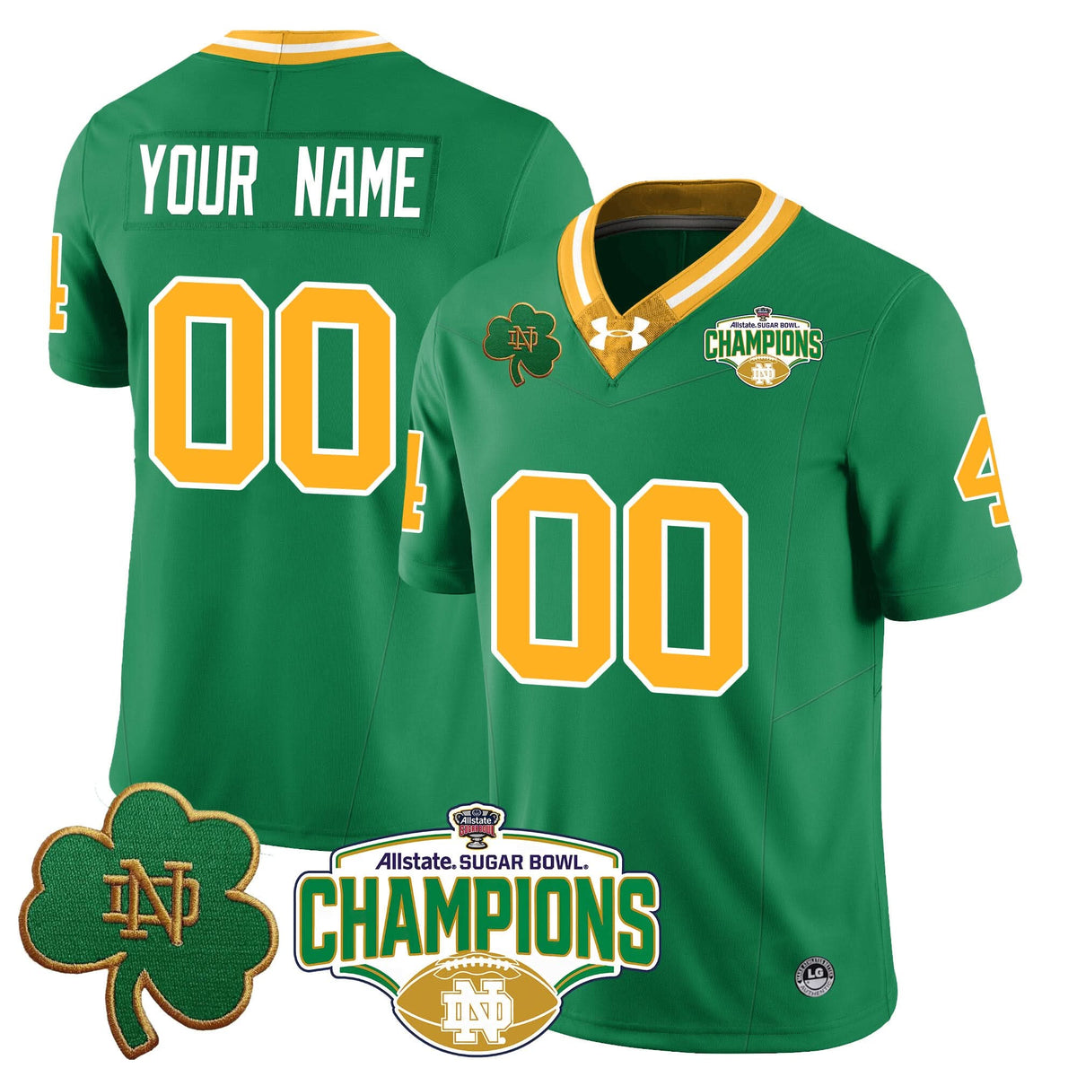Custom NDFI 2025 Sugar Bowl Champions Jersey