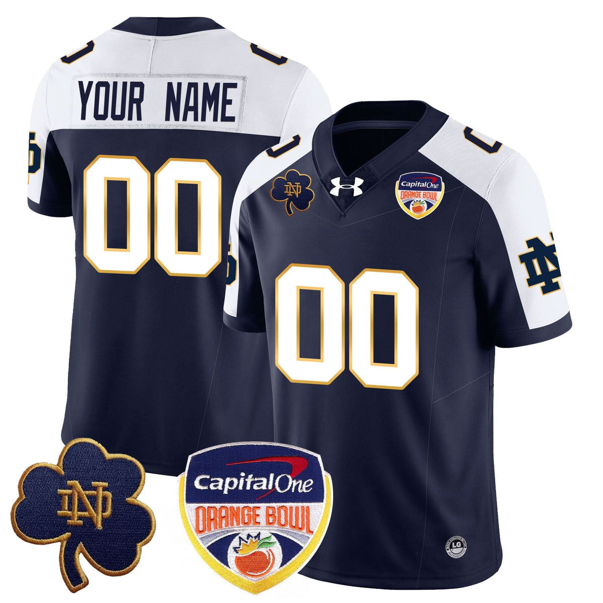 Custom NDFI 2024 Orange Bowl Jersey