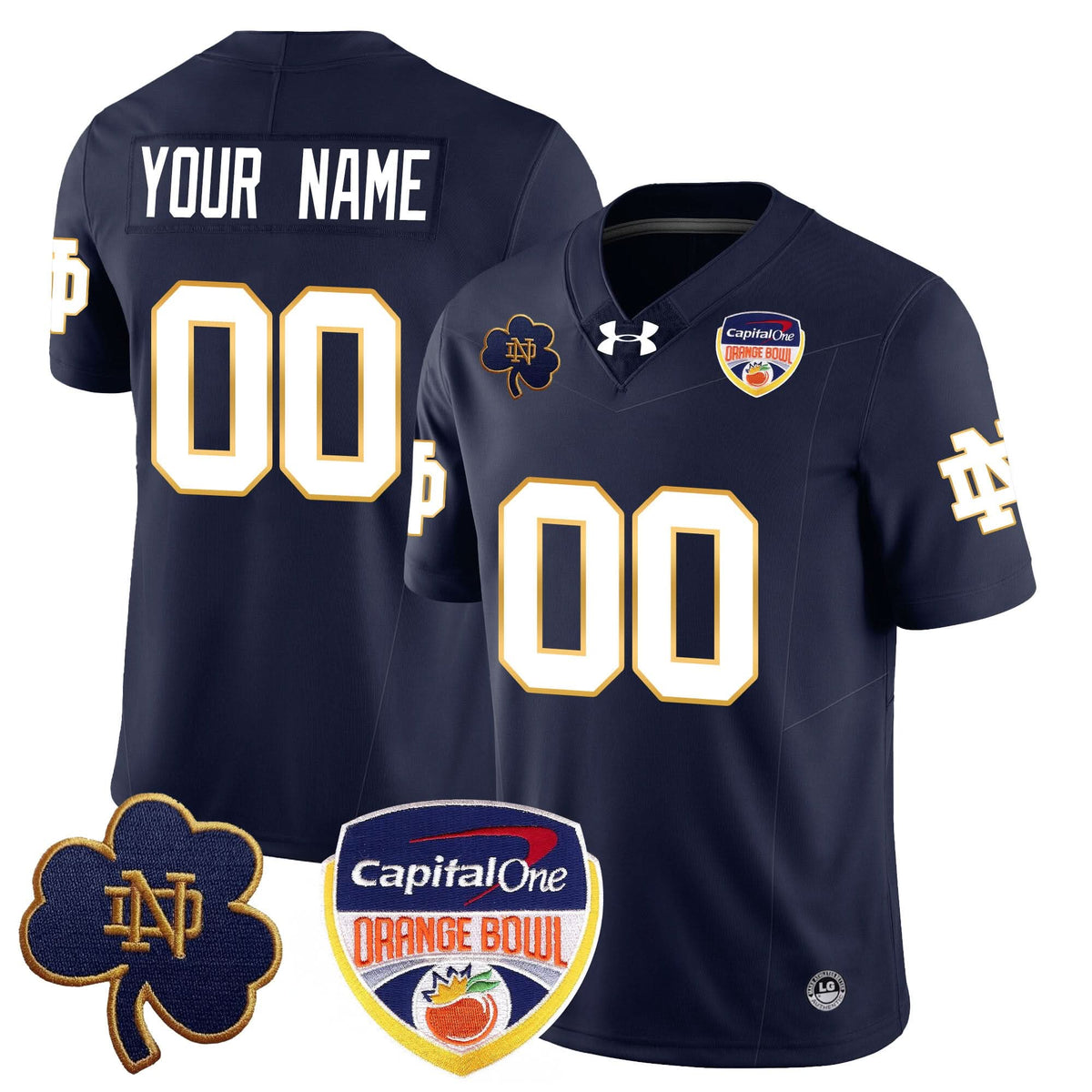 Custom NDFI 2024 Orange Bowl Jersey