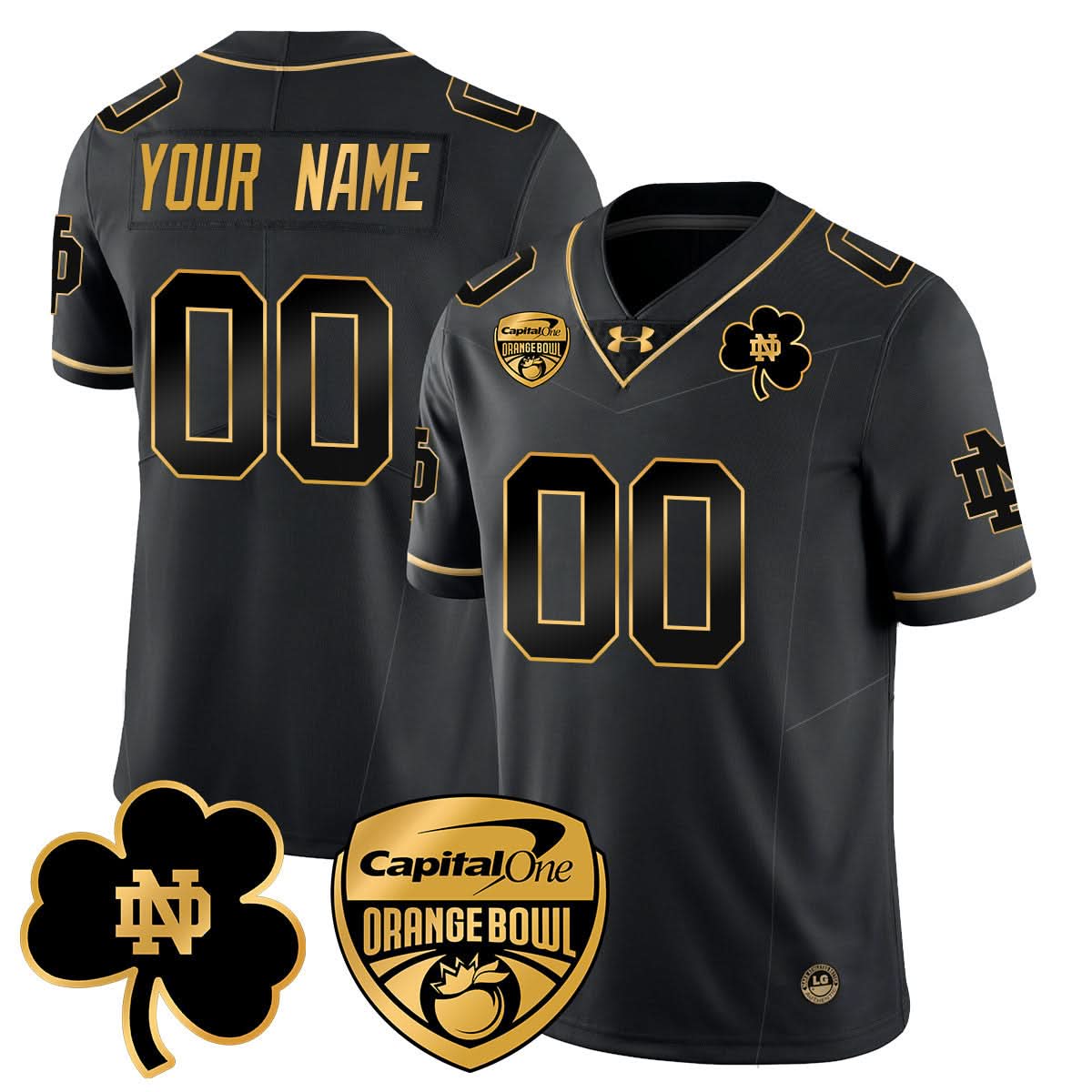Custom NDFI 2025 Orange Bowl Jersey