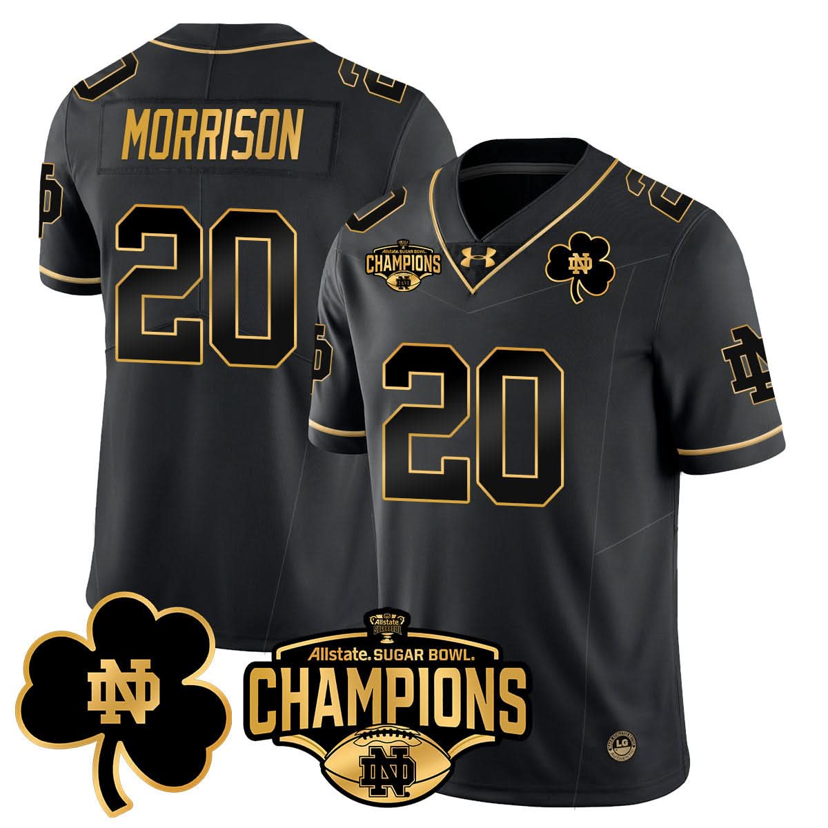 NDFI 2025 Sugar Bowl Champions Gold Jersey