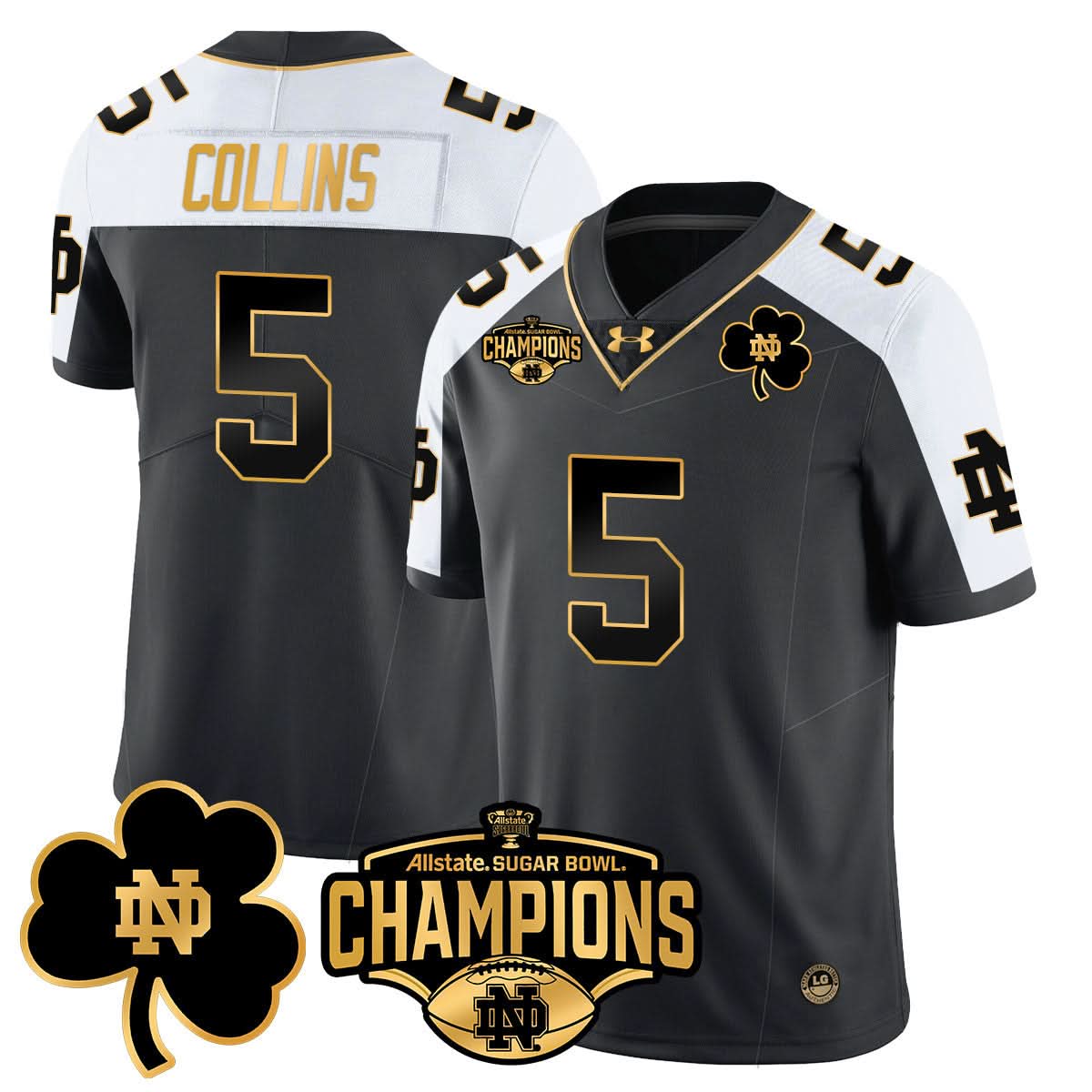 NDFI 2025 Sugar Bowl Champions Gold Jersey