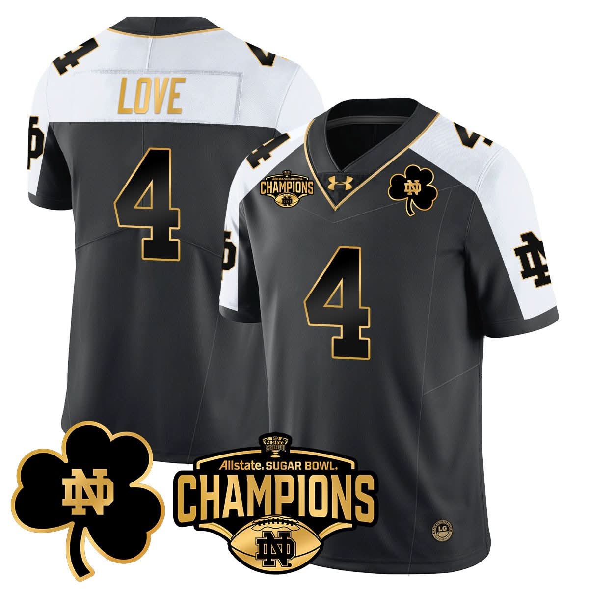 NDFI 2025 Sugar Bowl Champions Gold Jersey
