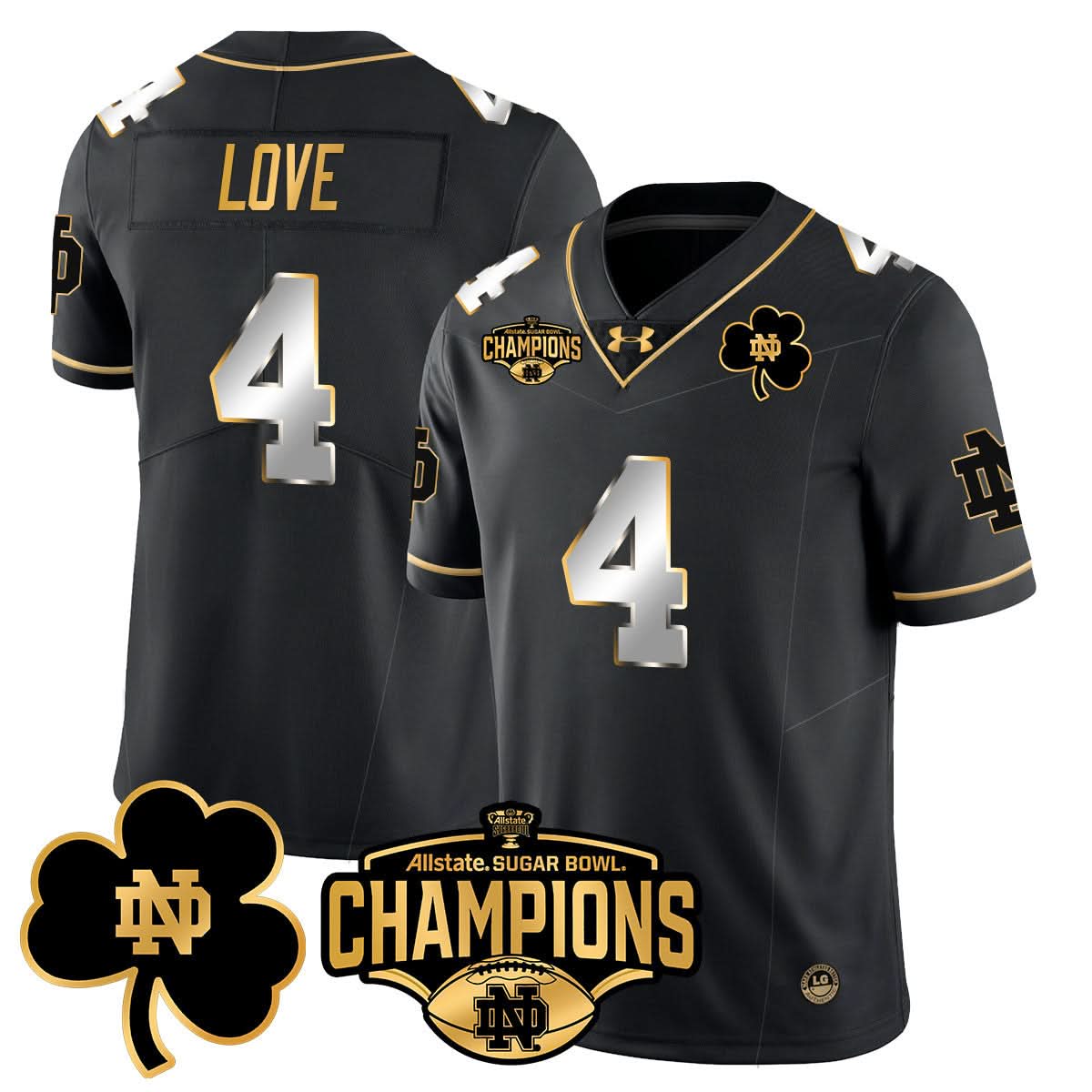 NDFI 2025 Sugar Bowl Champions Gold Jersey