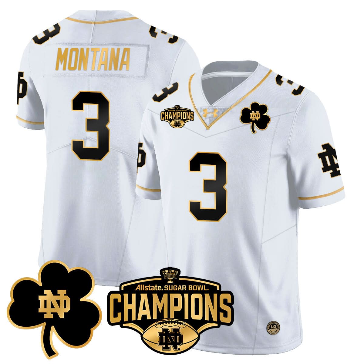 NDFI 2025 Sugar Bowl Champions Gold Jersey