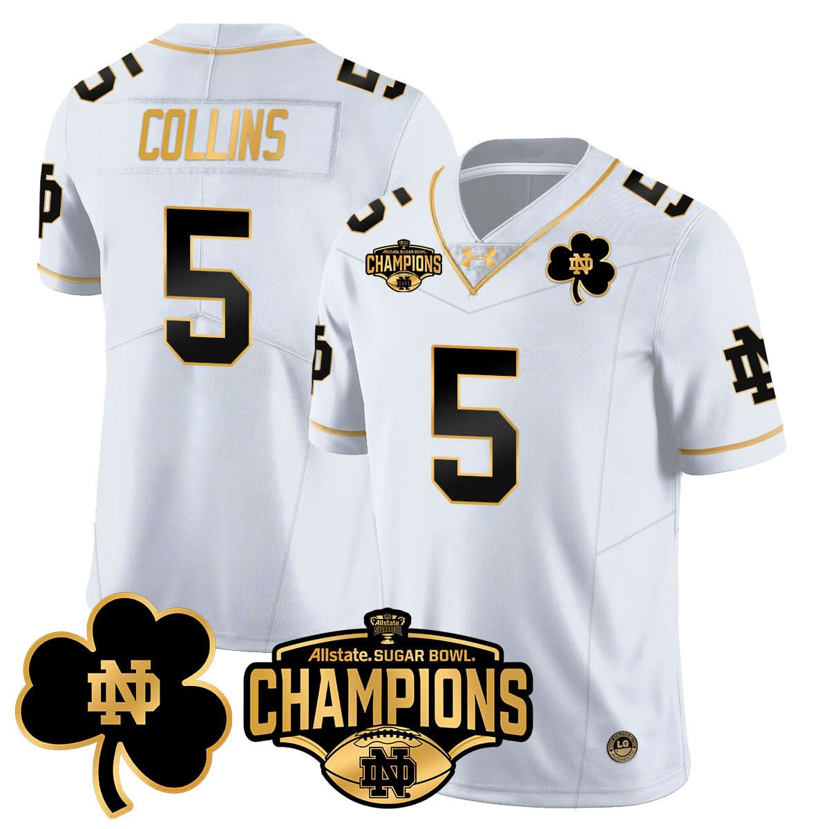 NDFI 2025 Sugar Bowl Champions Gold Jersey
