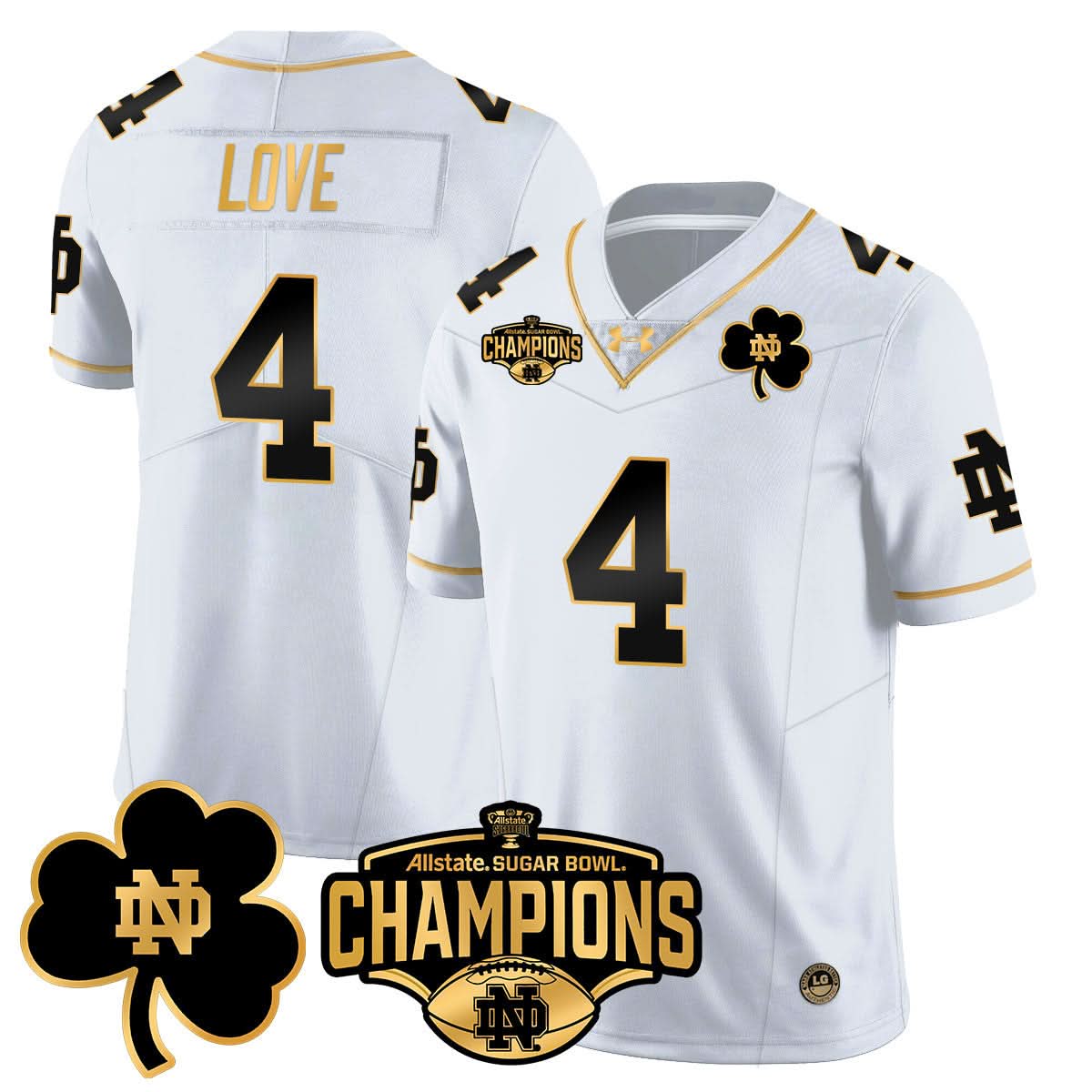 NDFI 2025 Sugar Bowl Champions Gold Jersey