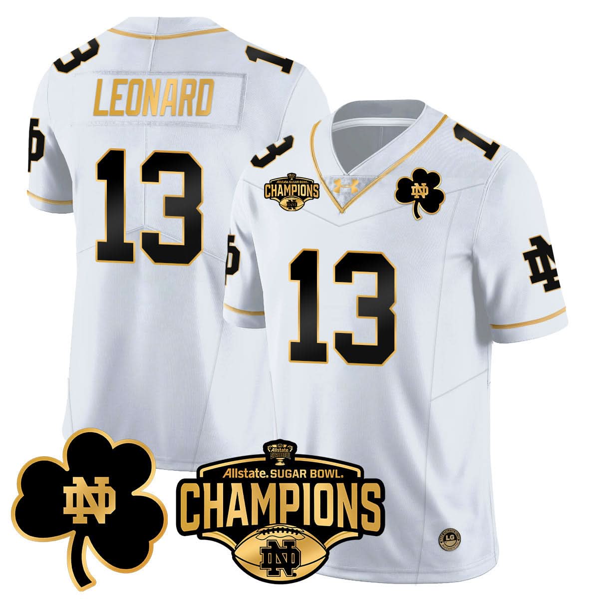 NDFI 2025 Sugar Bowl Champions Gold Jersey