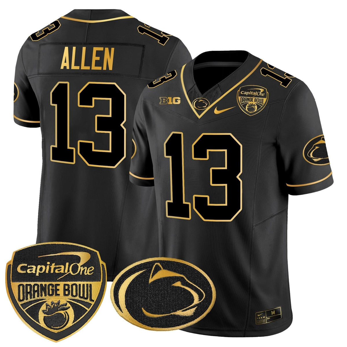 PSU Orange Bowl Patch Gold Vapor Limited Jersey