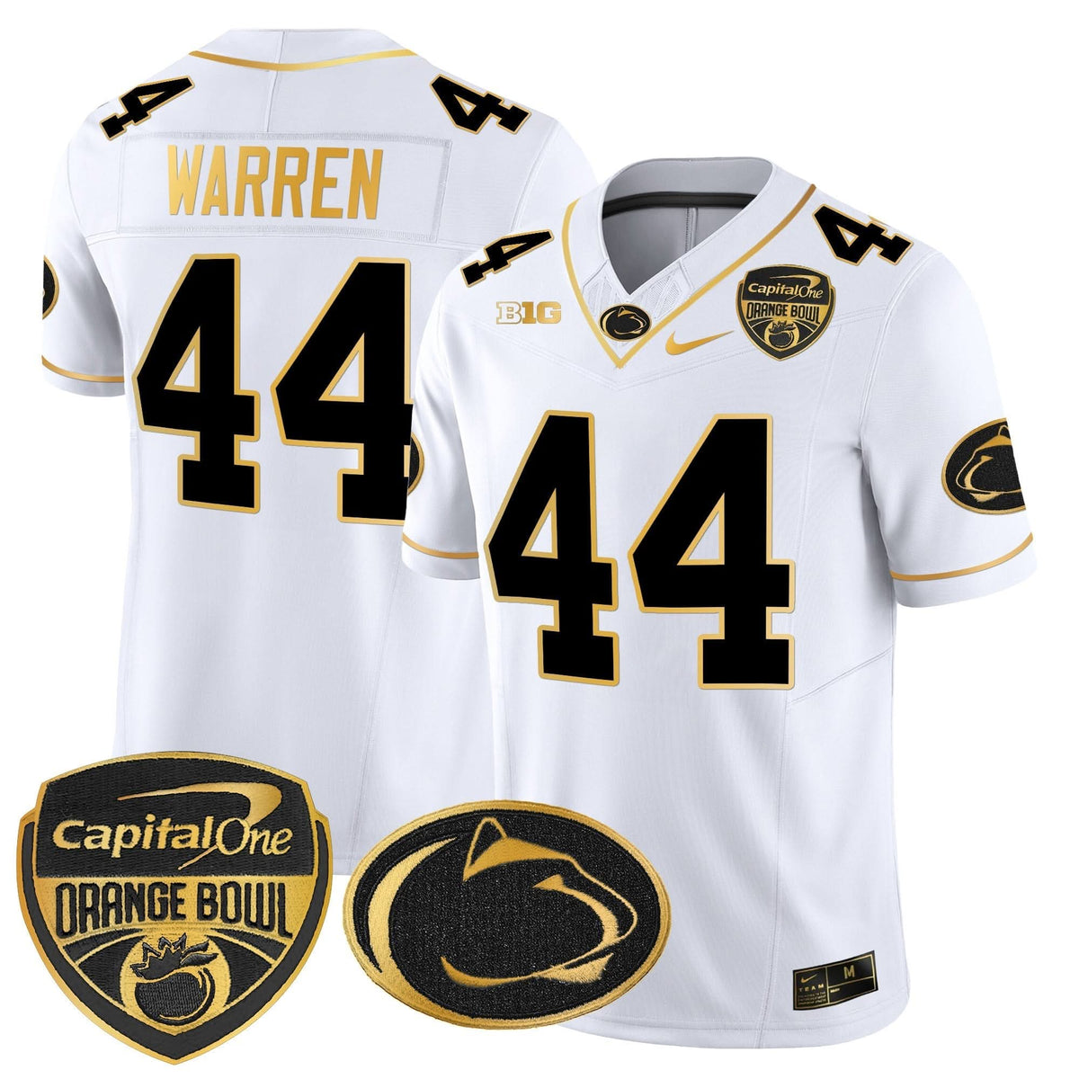 PSU Orange Bowl Patch Gold Vapor Limited Jersey