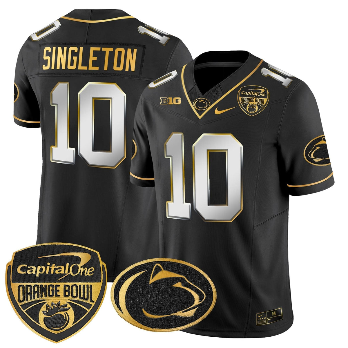 PSU Orange Bowl Patch Gold Vapor Limited Jersey