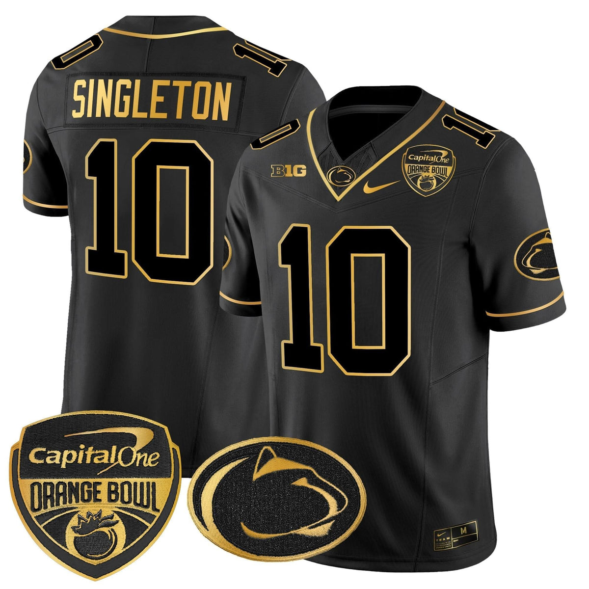 PSU Orange Bowl Patch Gold Vapor Limited Jersey
