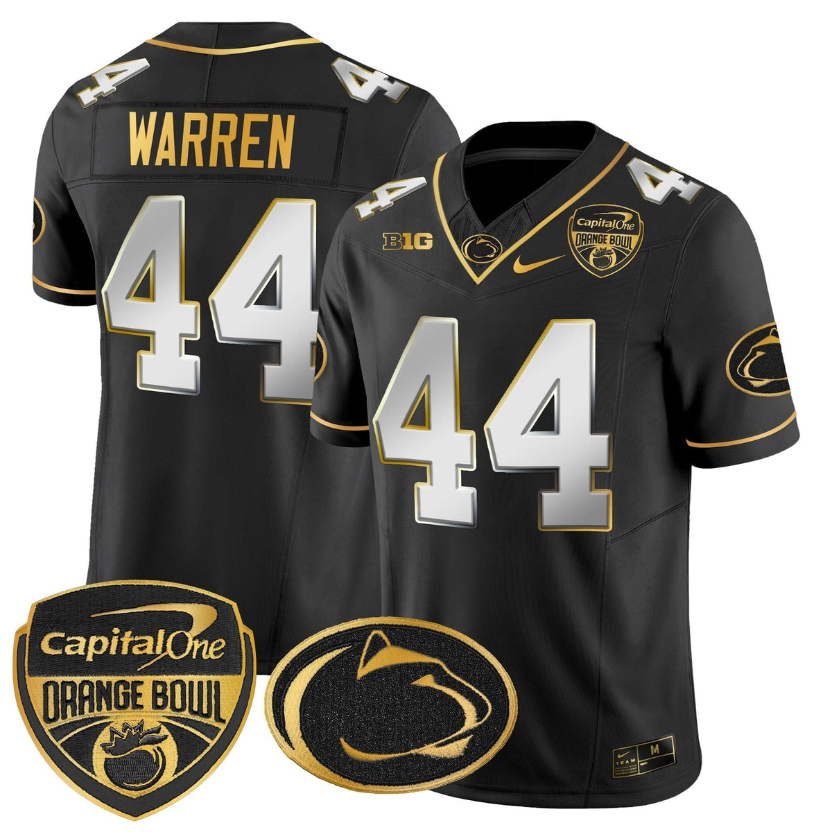 PSU Orange Bowl Patch Gold Vapor Limited Jersey