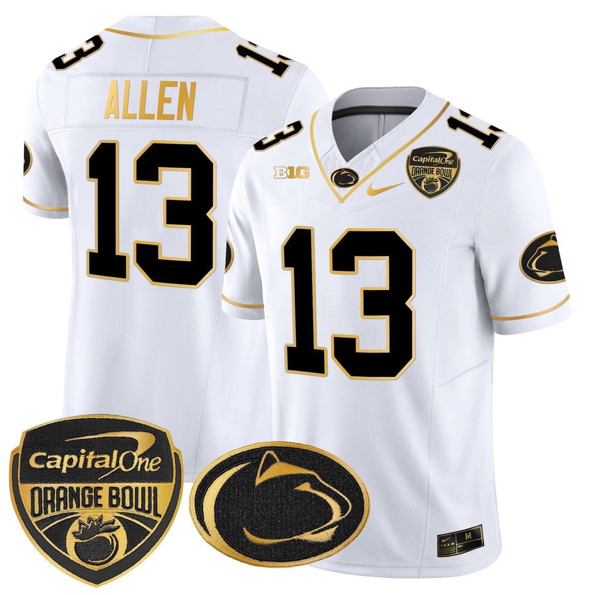 PSU Orange Bowl Patch Gold Vapor Limited Jersey