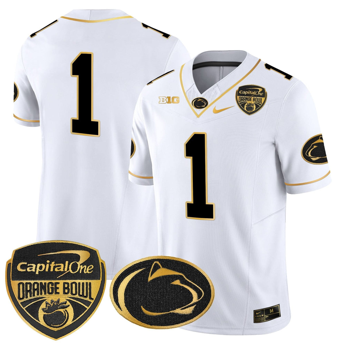 PSU Orange Bowl Patch Gold Vapor Limited Jersey