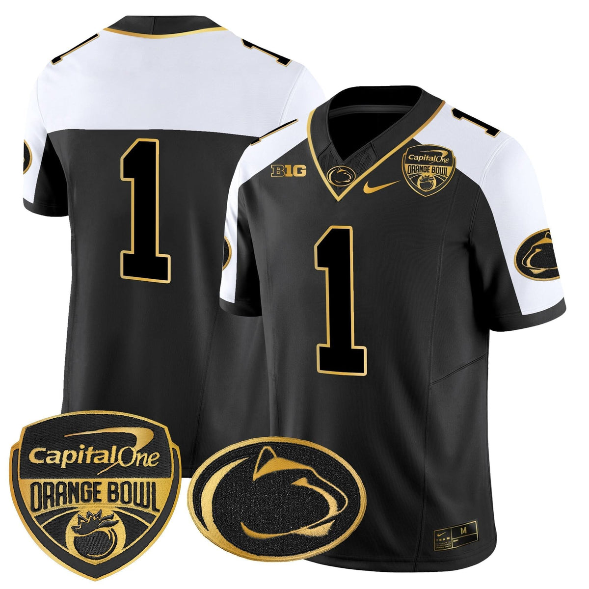 PSU Orange Bowl Patch Gold Vapor Limited Jersey