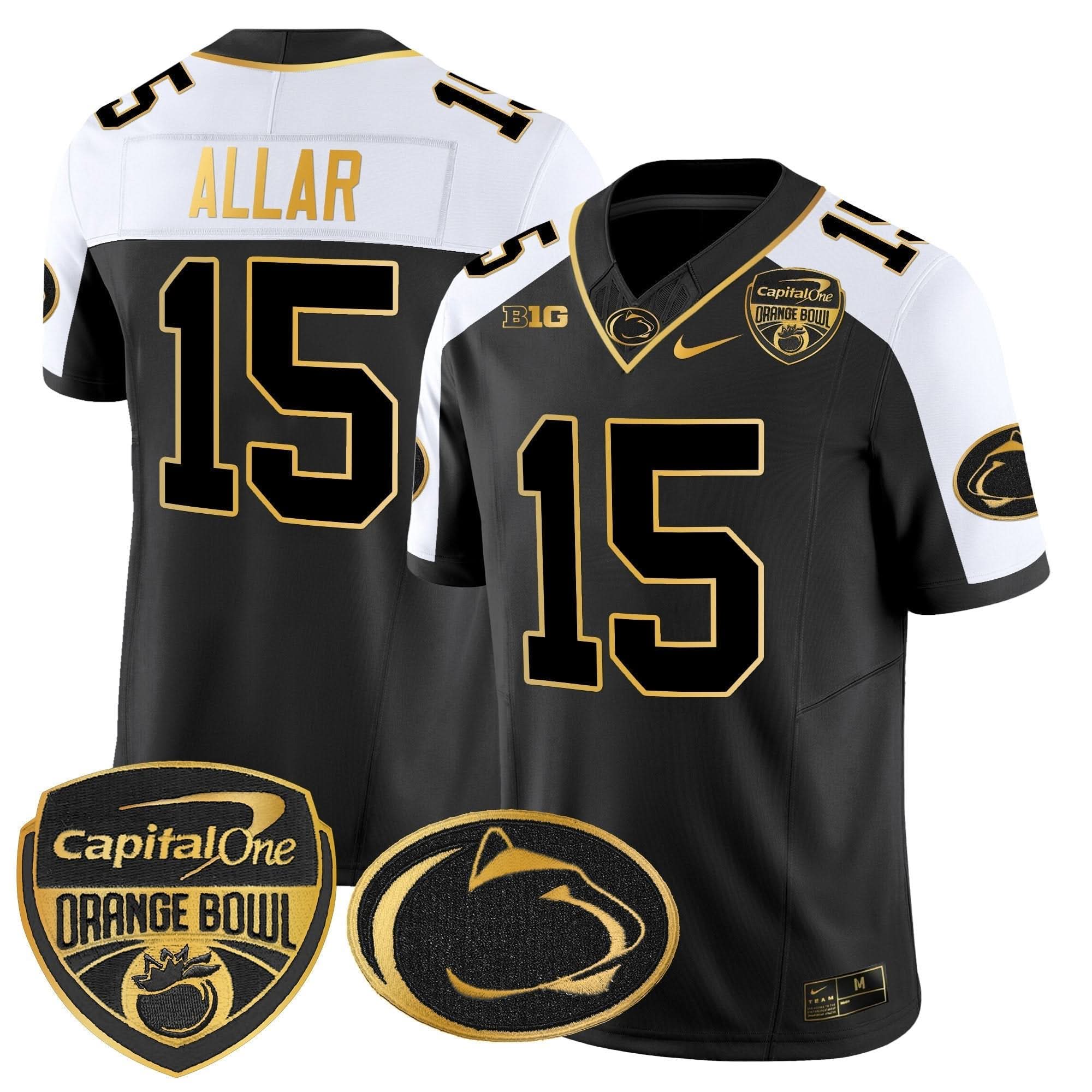 PSU Orange Bowl Patch Gold Vapor Limited Jersey