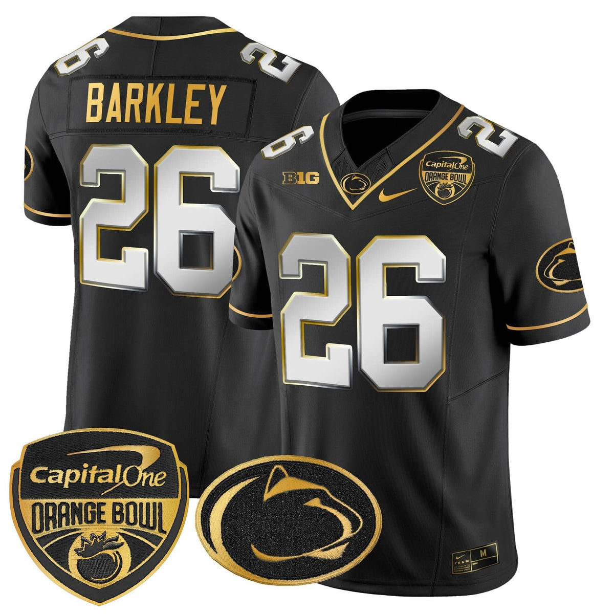 PSU Orange Bowl Patch Gold Vapor Limited Jersey
