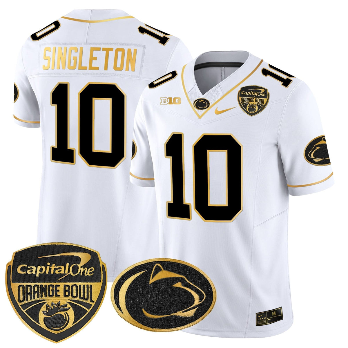 PSU Orange Bowl Patch Gold Vapor Limited Jersey