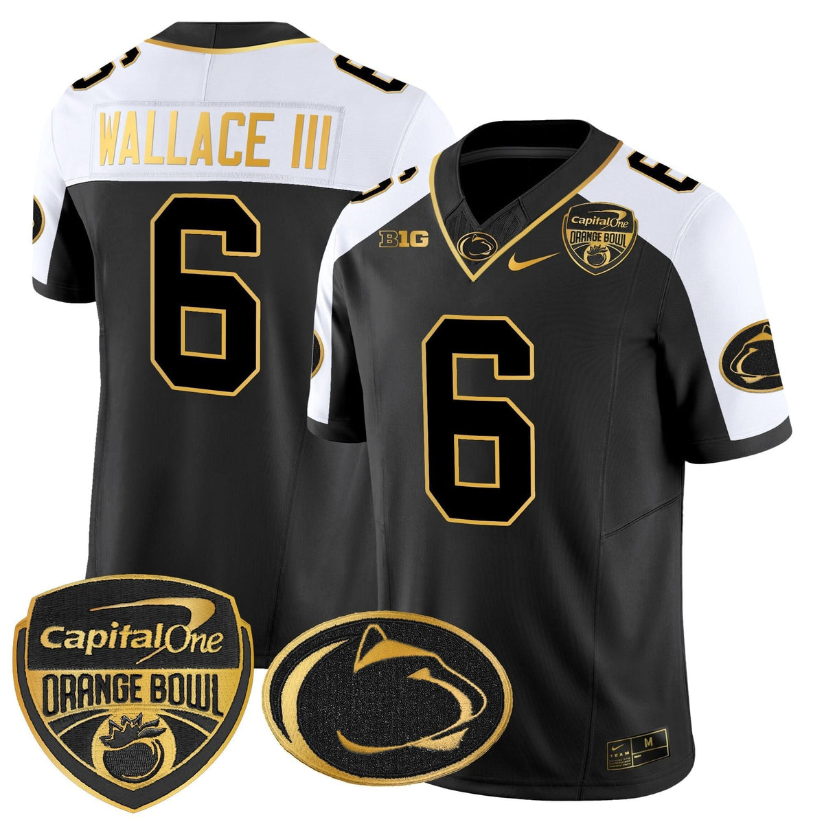PSU Orange Bowl Patch Gold Vapor Limited Jersey