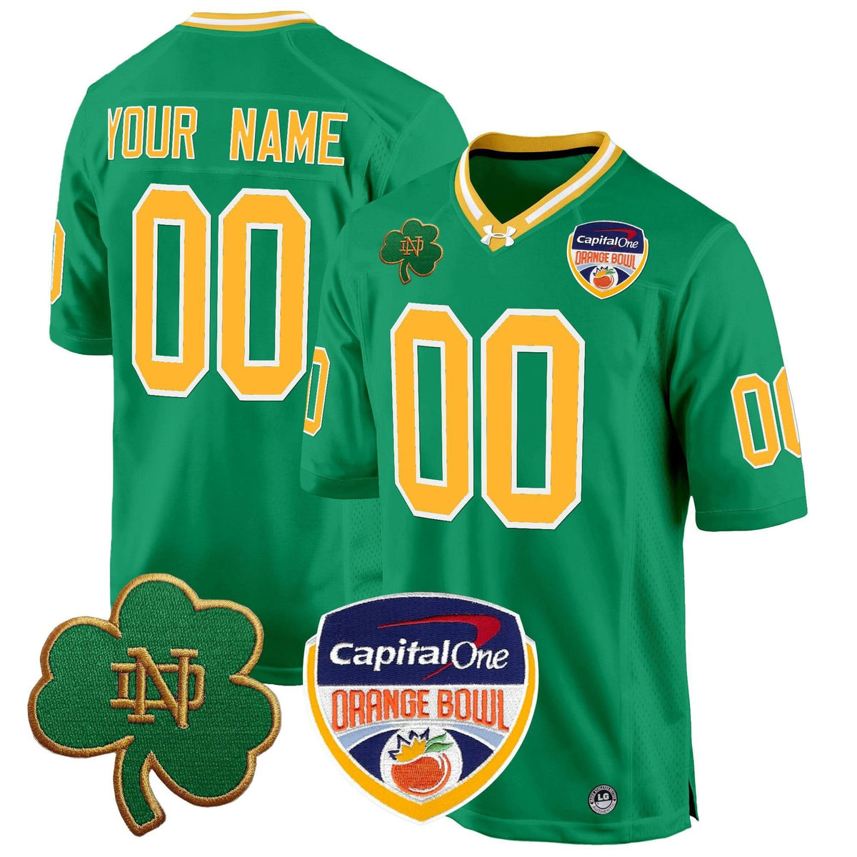 NDFI 2024 Orange Bowl Patch Game Custom Jersey