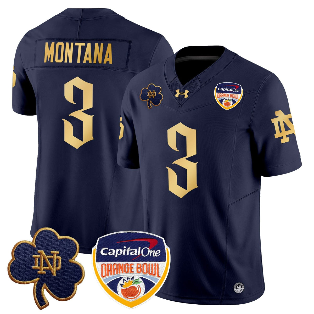 NDFI 2024 Orange Bowl Patch Vapor Limited Jersey V2