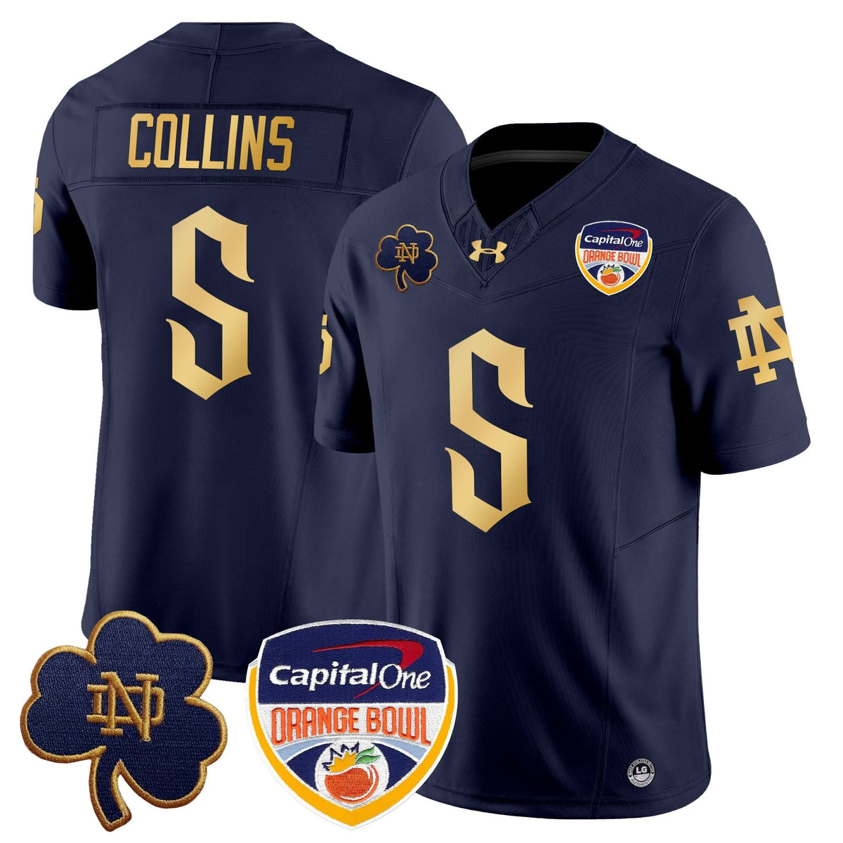 NDFI 2024 Orange Bowl Patch Vapor Limited Jersey V2
