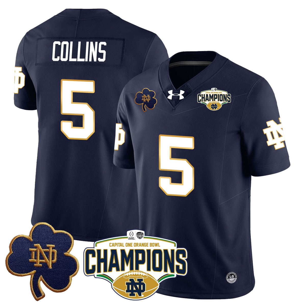 NDFI 2025 Orange Bowl Champions Jersey N5