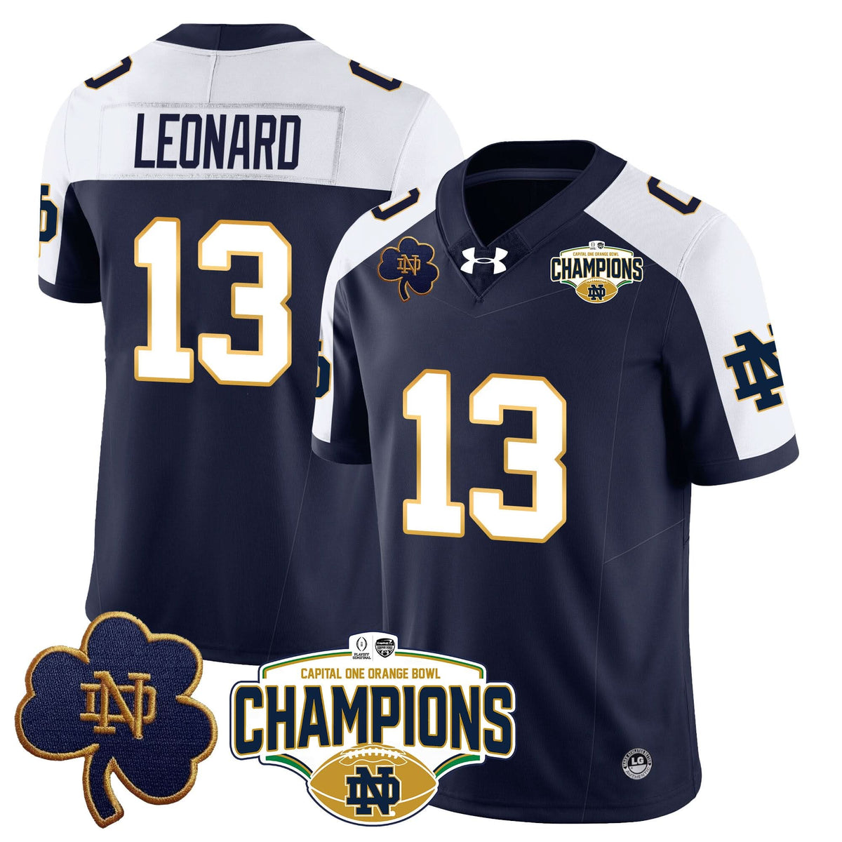 NDFI 2025 Orange Bowl Champions Jersey N5