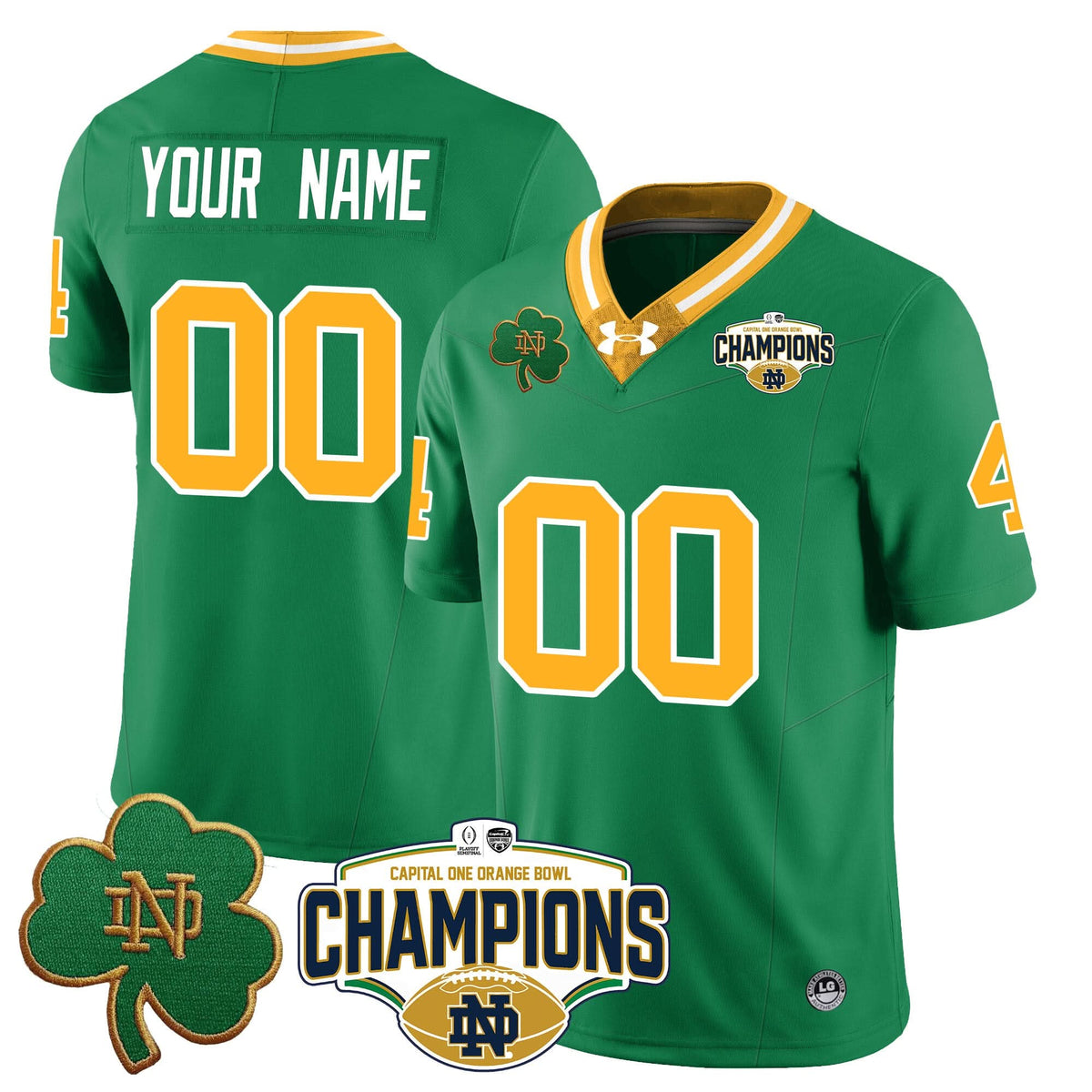 Custom NDFI 2025 Orange Bowl Champions Jersey N5