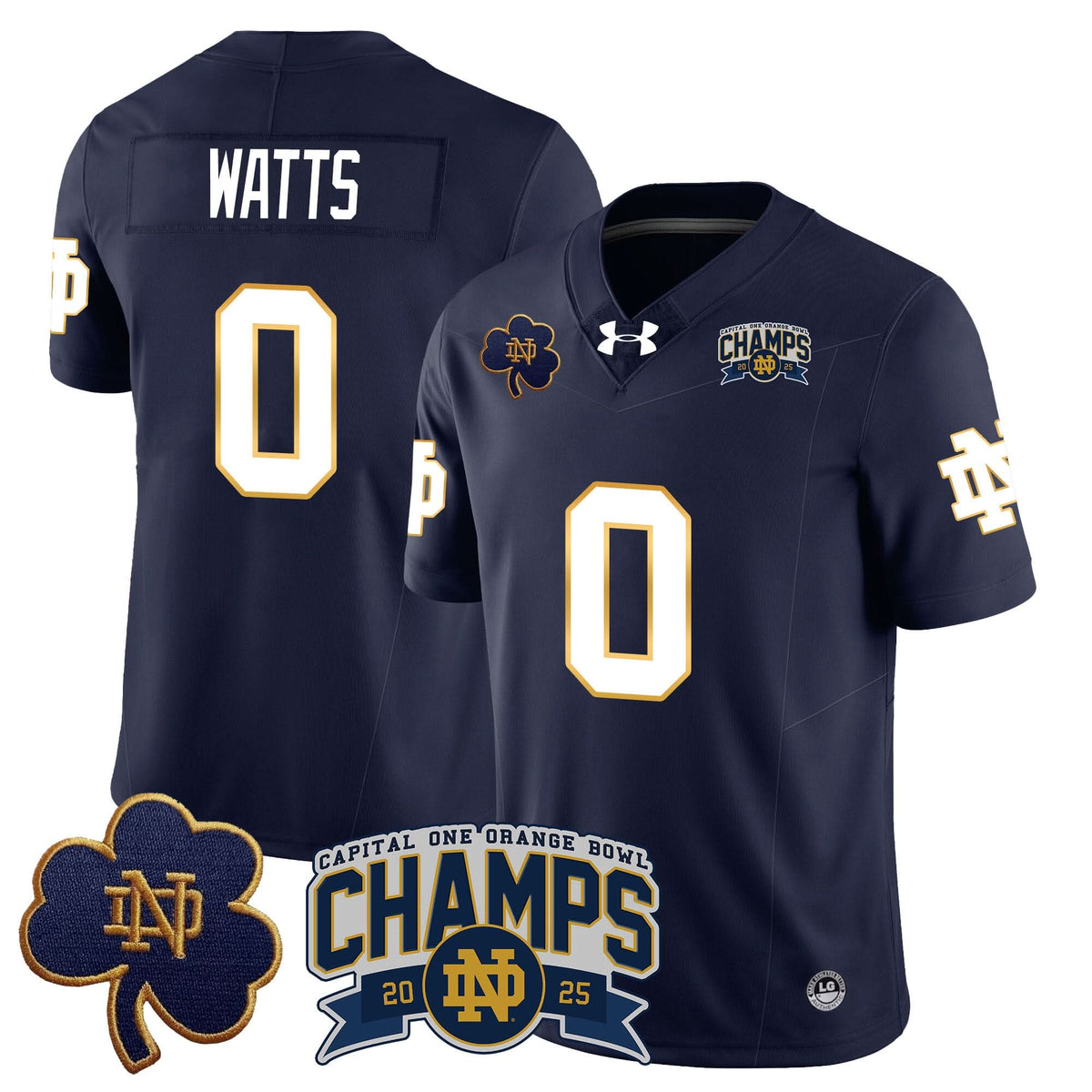 NDFI 2025 Orange Bowl Champions Jersey N6