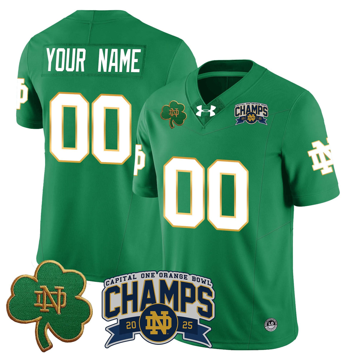 Custom NDFI 2025 Orange Bowl Champions Jersey N6
